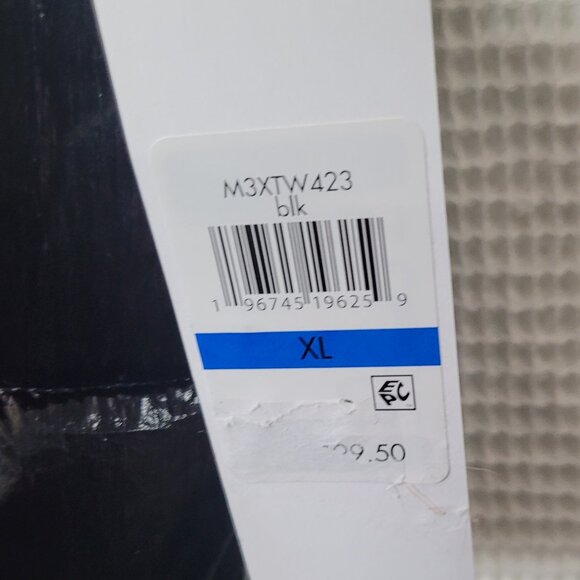 NWT Puffy Vest Womens CALVIN KLEIN Shiny Black Nylon Poly Size XL - Picture 9 of 16